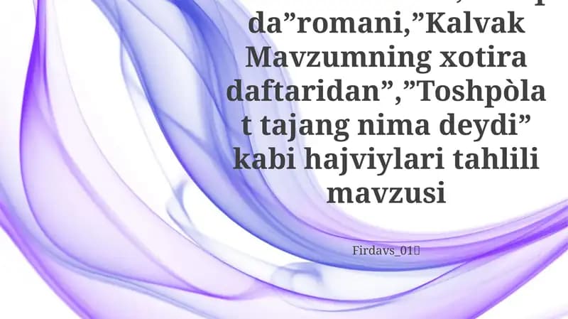 Toshpòlat tajang nima deydi