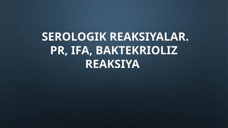 Presipitatsiya reaksiyasi