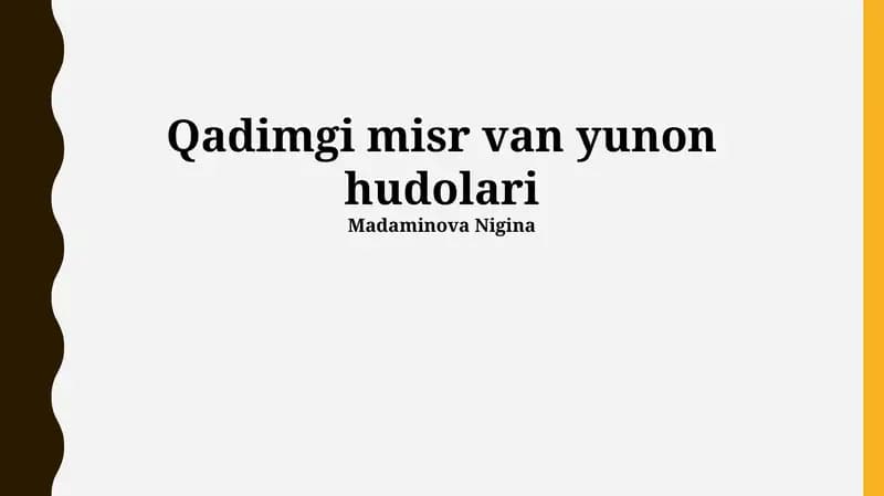 Qadimgi misr van yunon hudolari