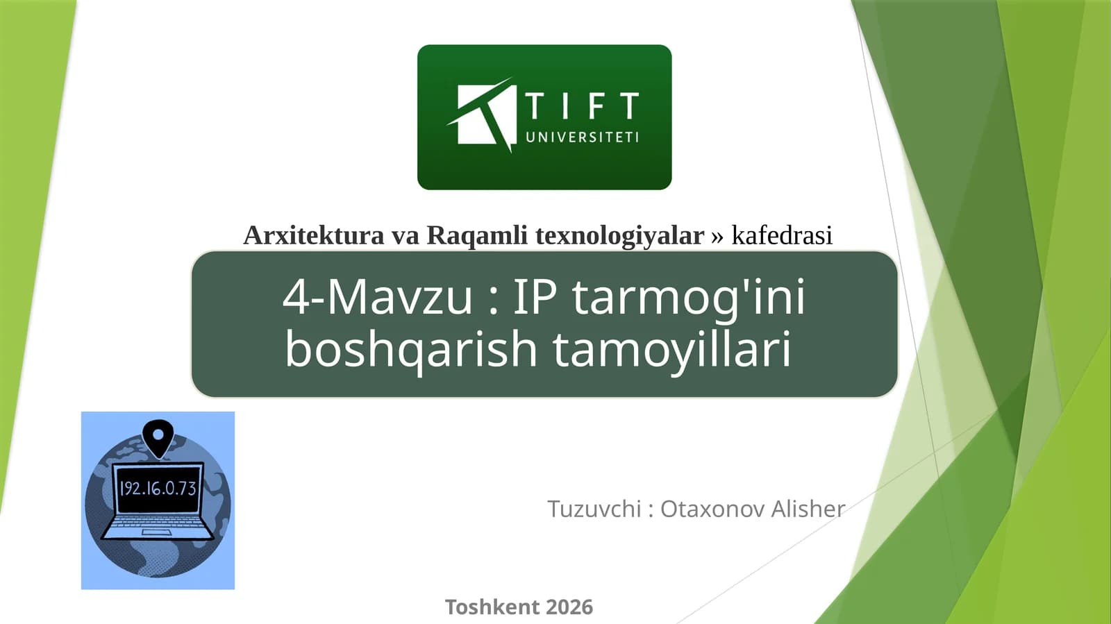 Toshkent 2026