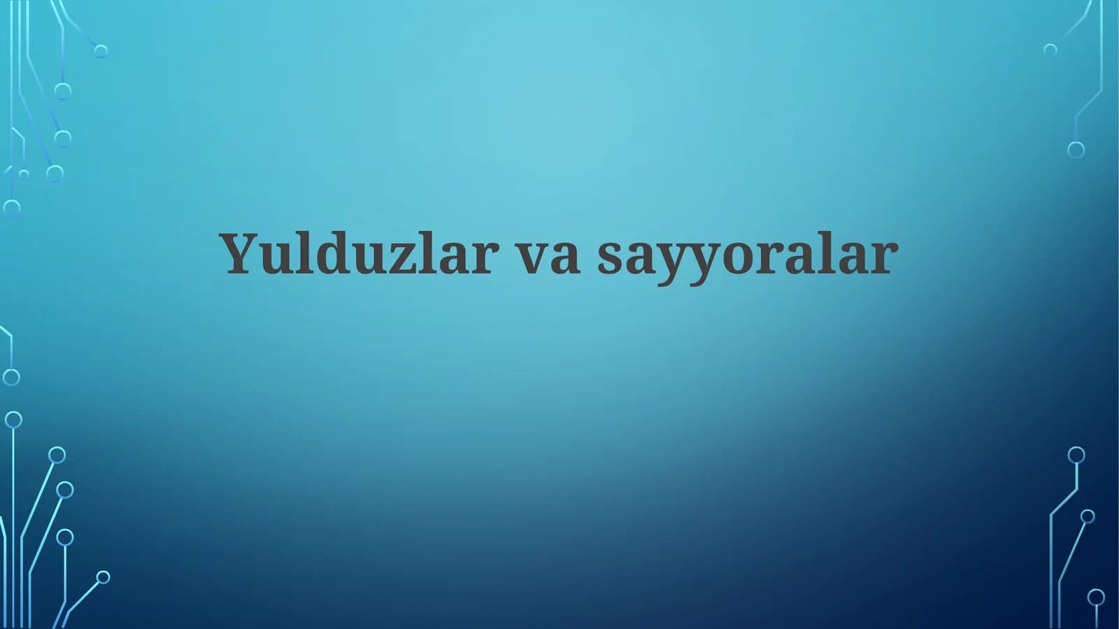 Yulduzlarvasayyoralar