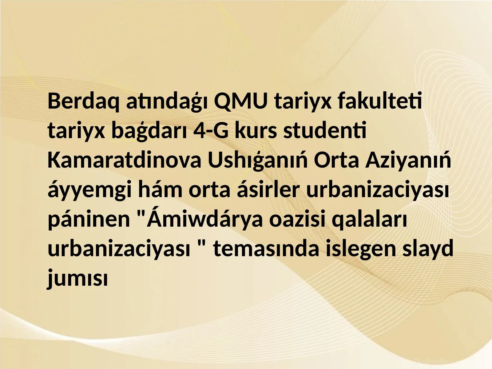 Termiz qalasi urbanizaciyasi