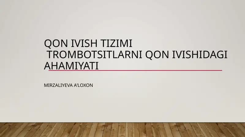 Qon ivishi