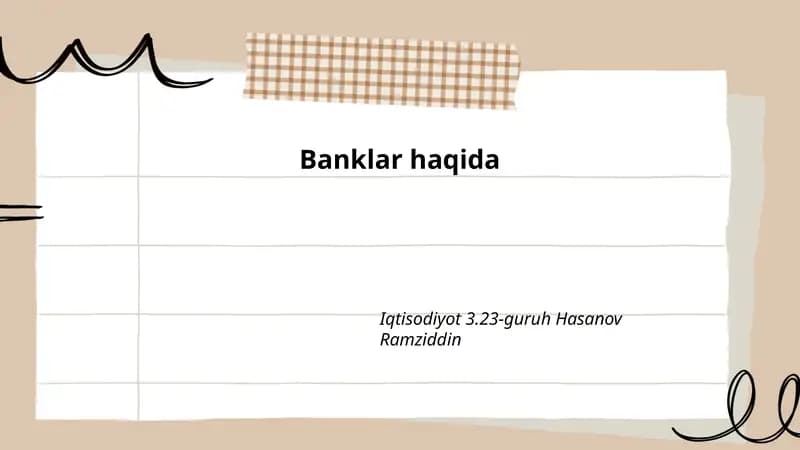 Banklar haqida