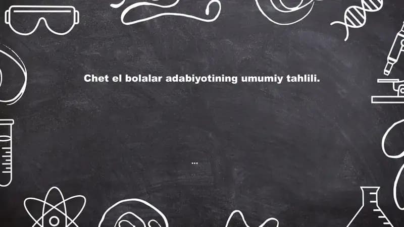 Chet el bolalar adabiyoti