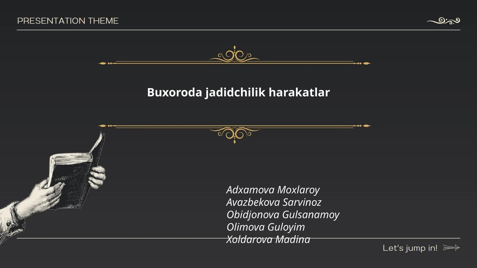 Buxoroda jadidchilik harakatlar