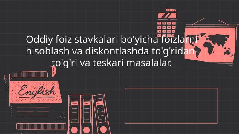 Oddiy Foiz Stavkalari