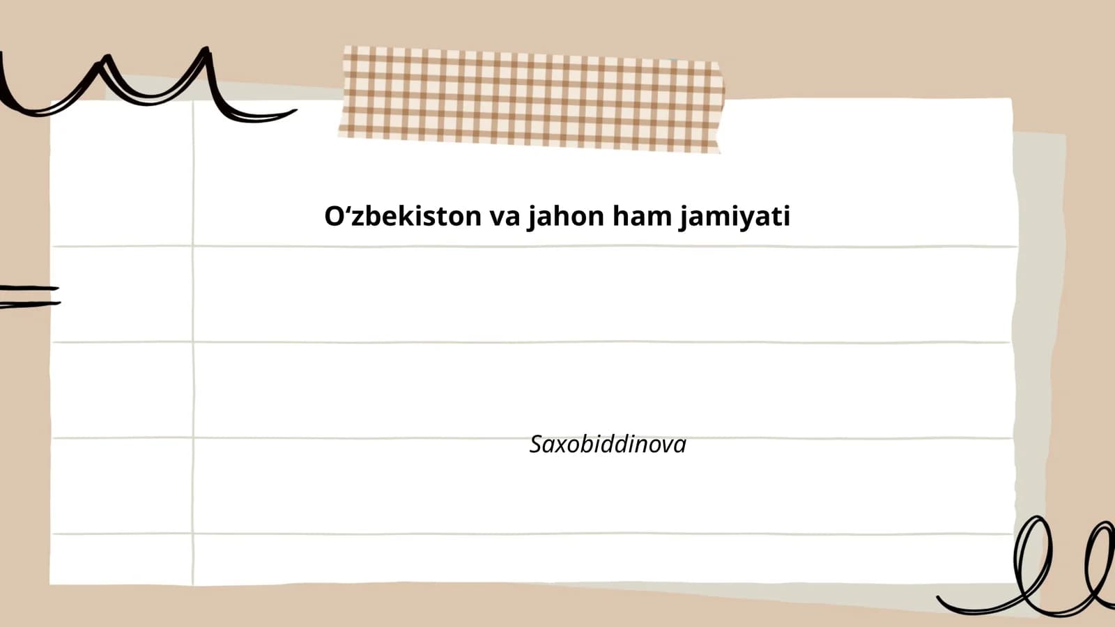 Oʻzbekiston va jahon ham jamiyati