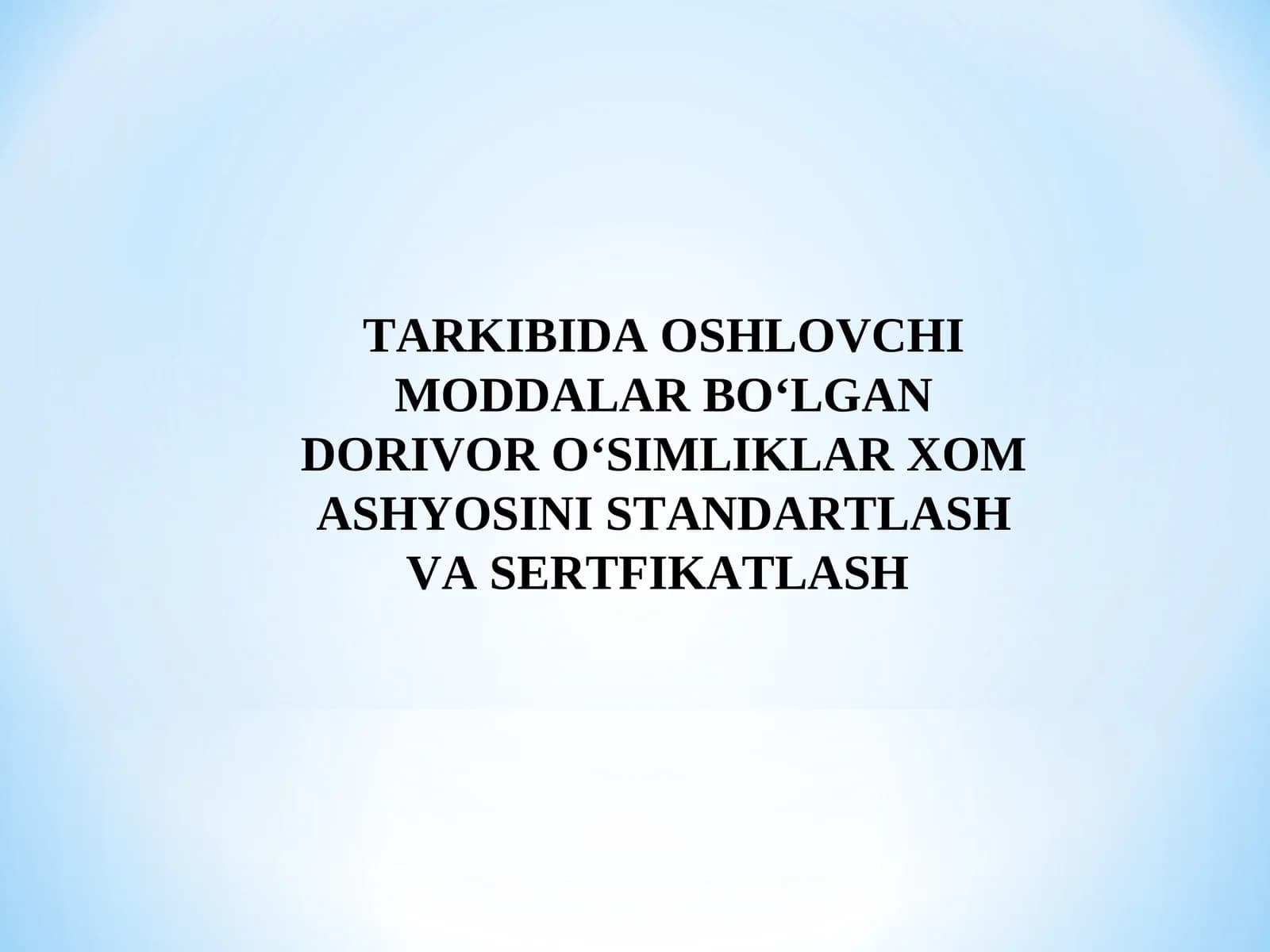 Oshlovchi moddalar