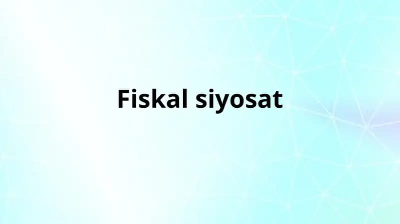 Fiskalsiyosat