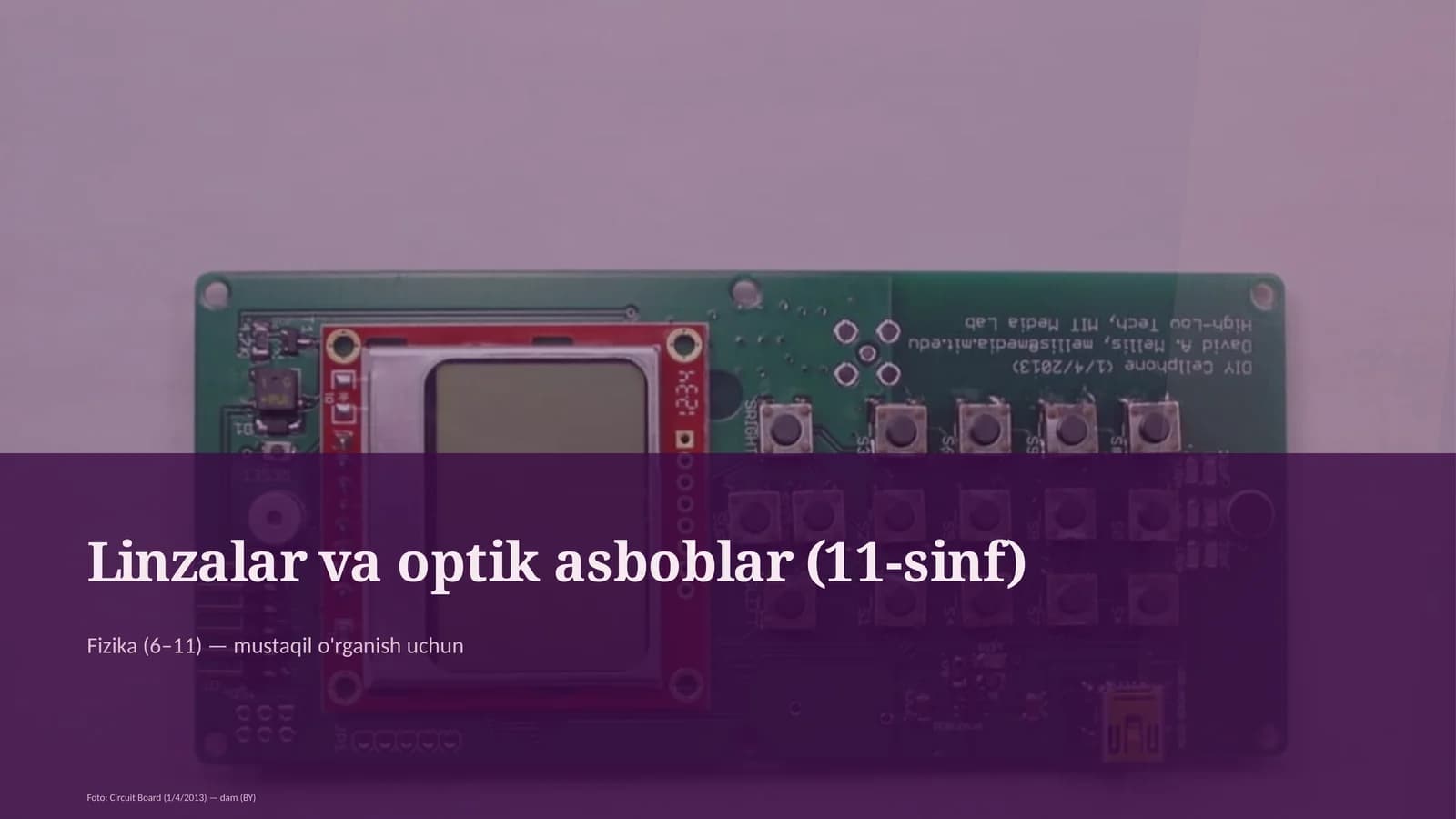 Linzalar va optik asboblar (11-sinf)