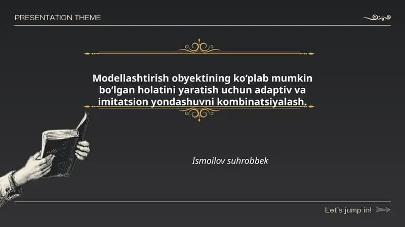 Adaptiv va imitatsion yondashuvlarni uyg‘unlashtirish prinsiplari