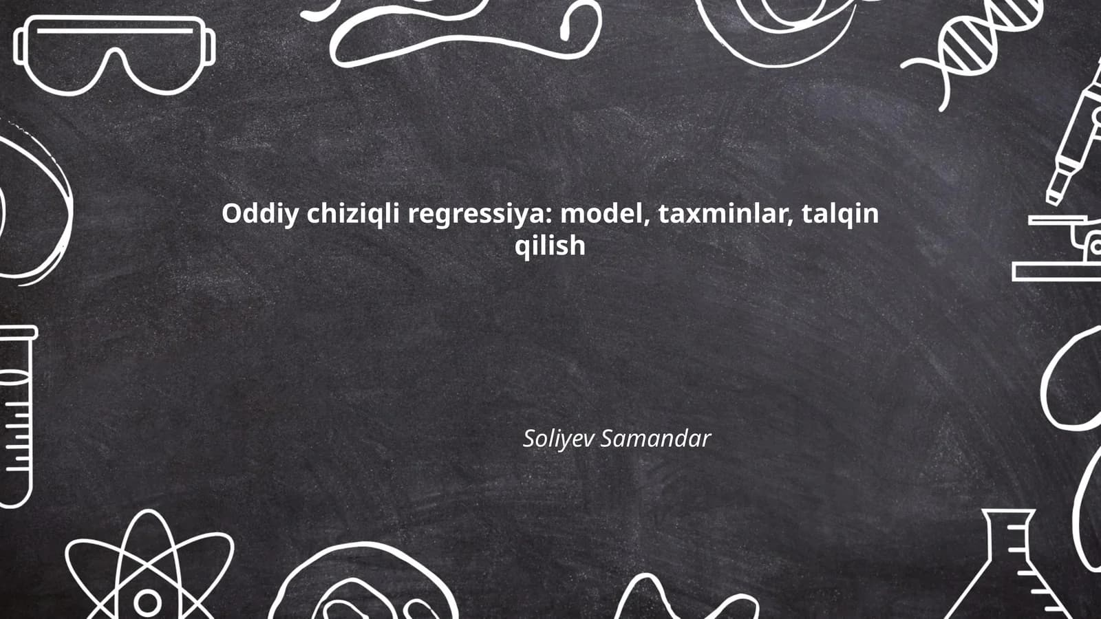 Oddiy chiziqli regressiya modeli
