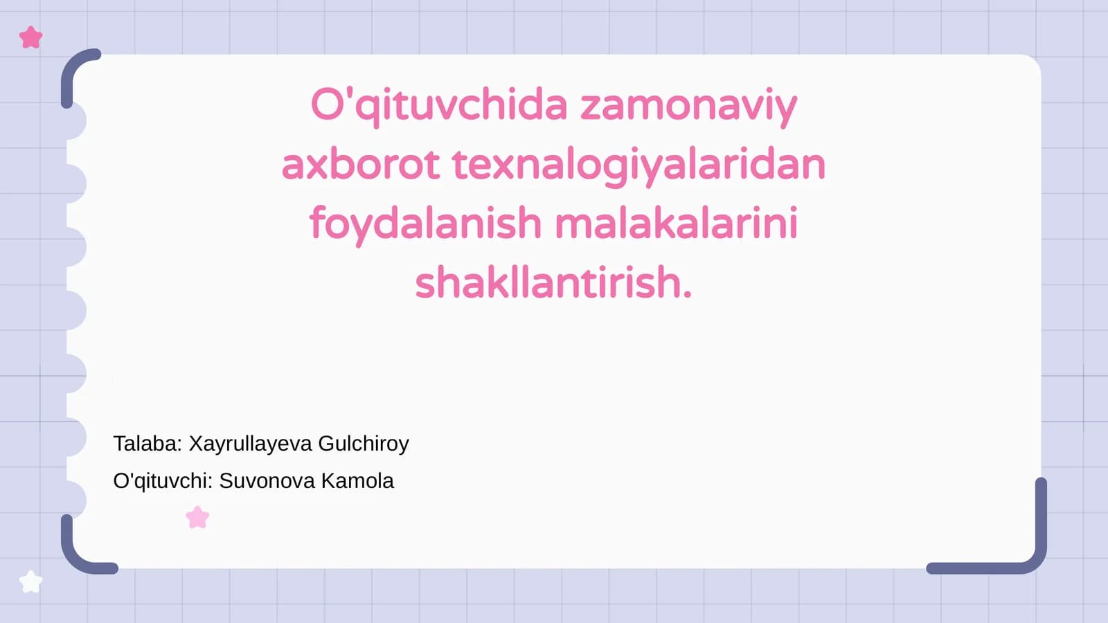 Zamonaviy axborot texnologiyalari