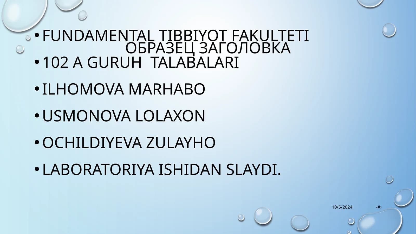 Fundamental tibbiyot fakulteti