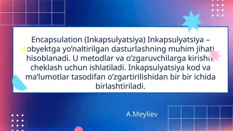Inkapsulyatsiya