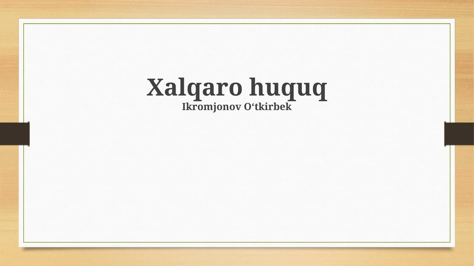 Xalqaro huquq