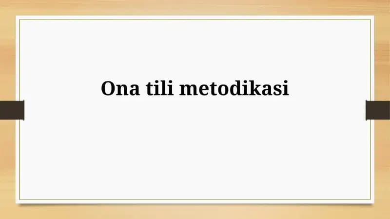 Ona tili metodikasi