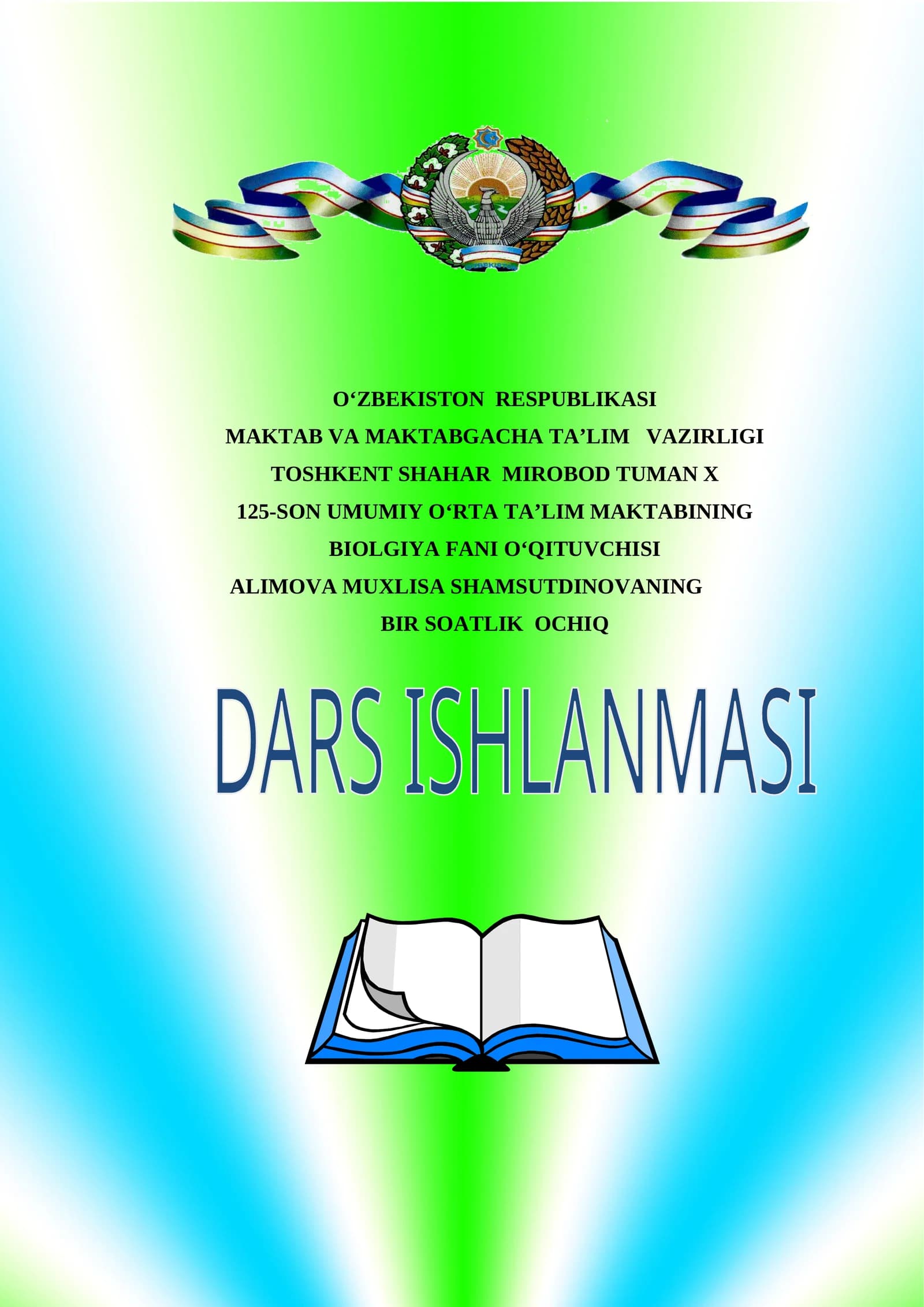MAVZU: EMBRIONAL RIVOJLANISH DAVRI