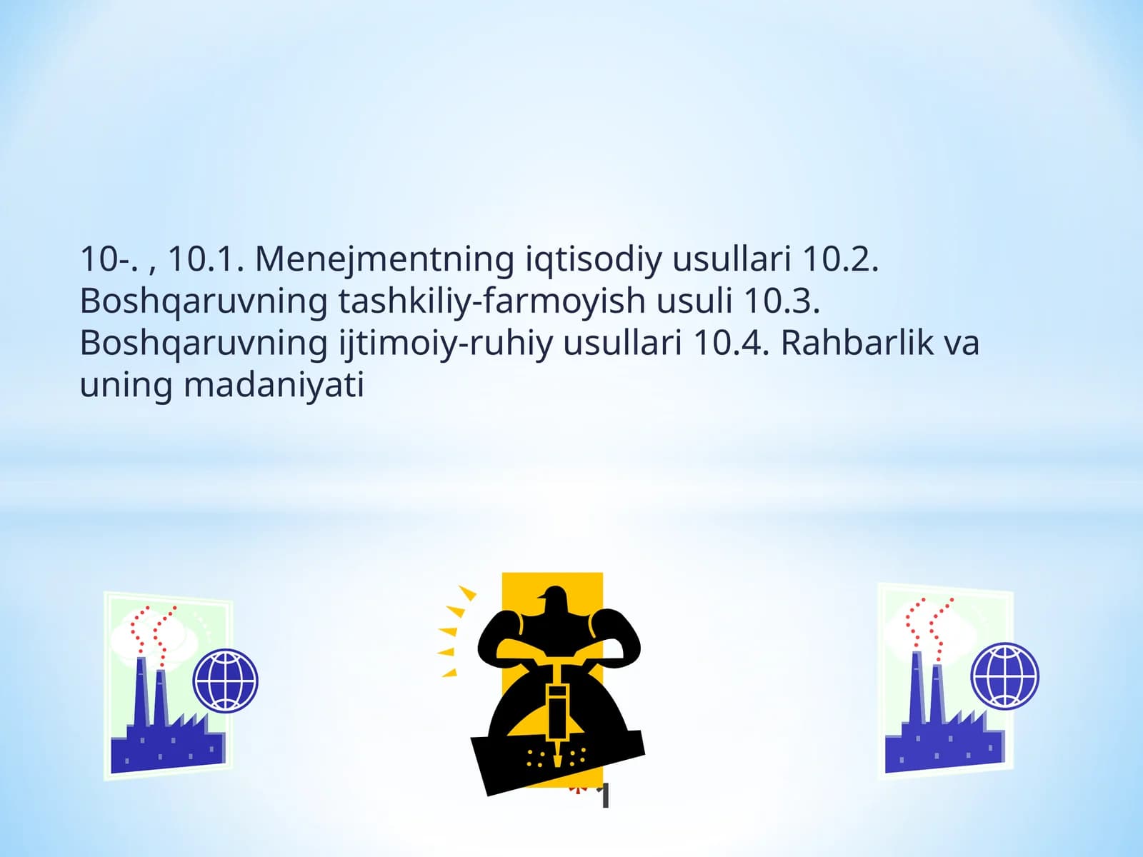 Menejmentning iqtisodiy usullari