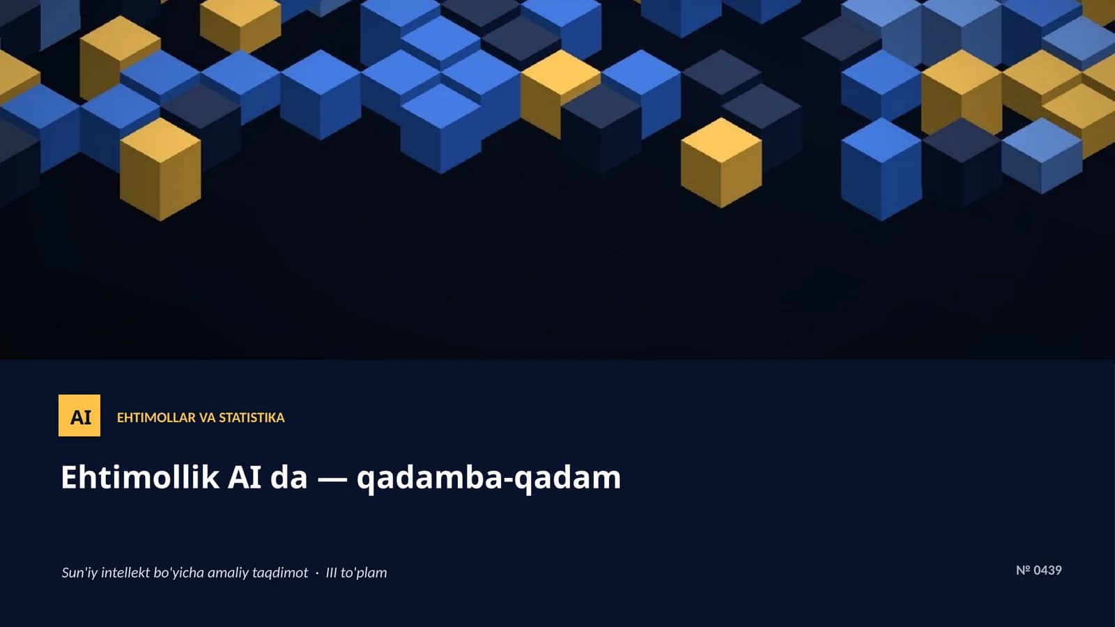 Ehtimollar va statistika AI