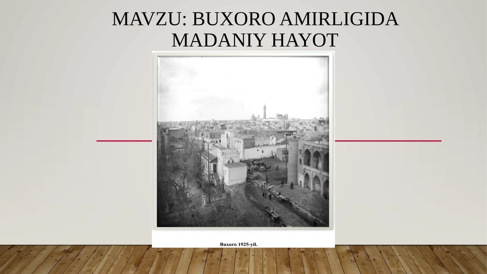 Buxoro amirligida madaniy hayot
