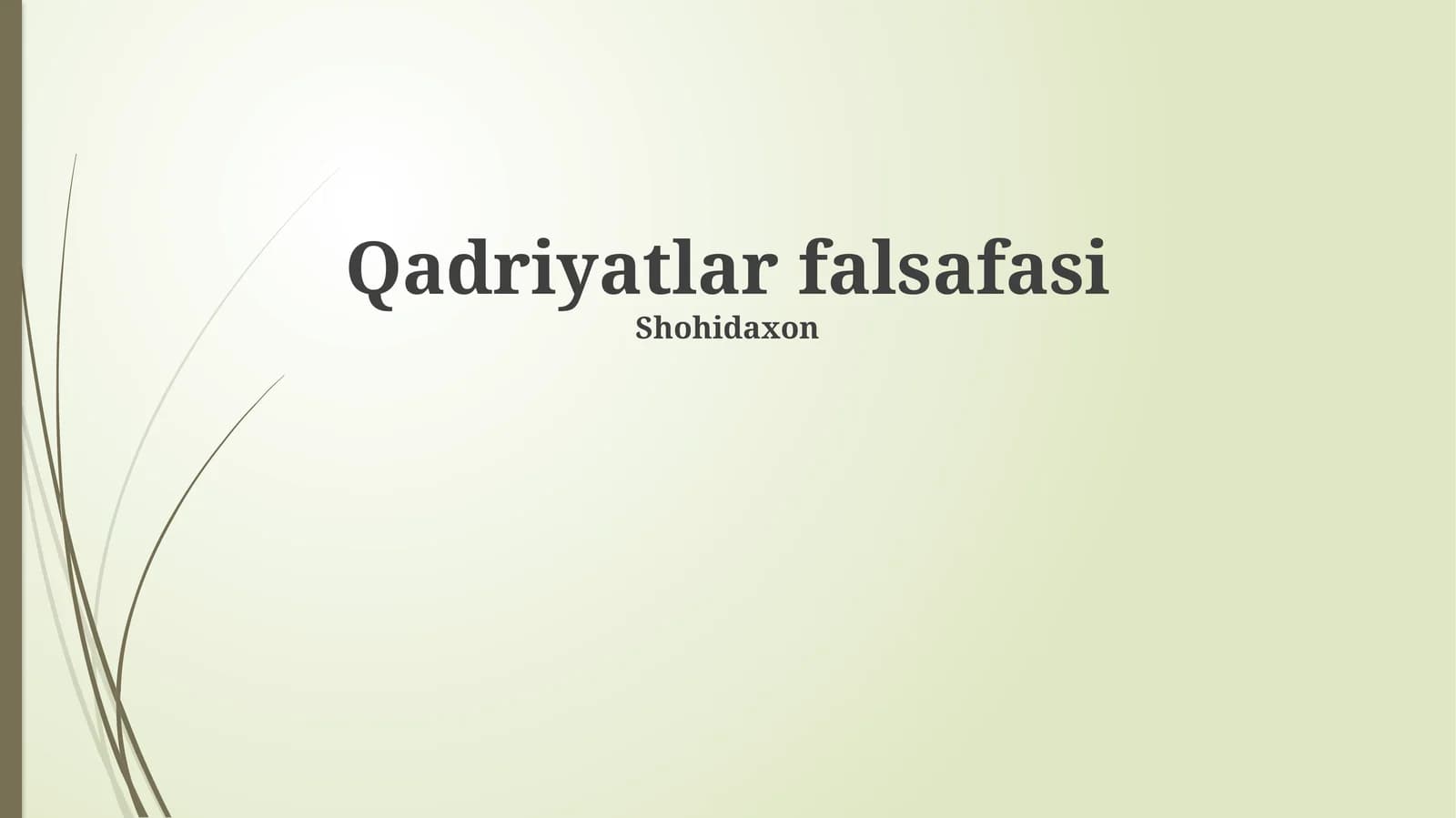 Qadriyatlar falsafasi