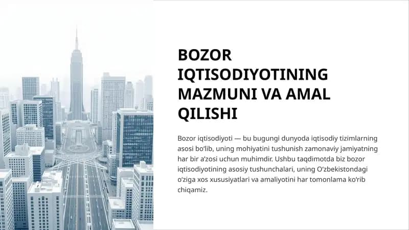 Bozor Iqtisodiyoti