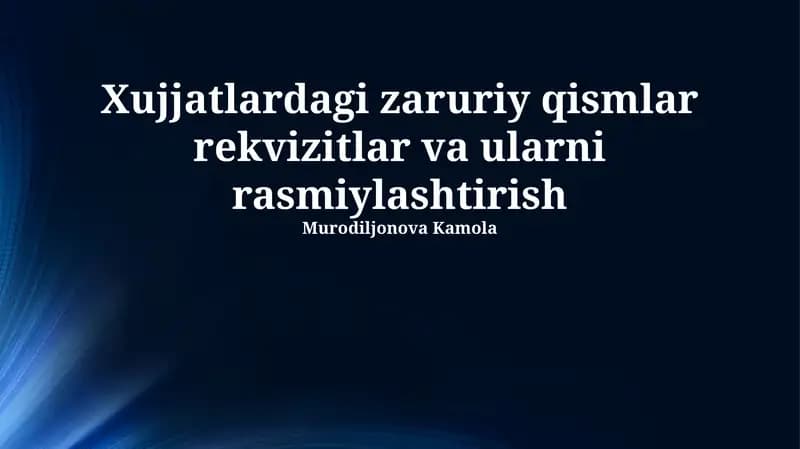 Maxfiy hujjatlarni himoya qilish