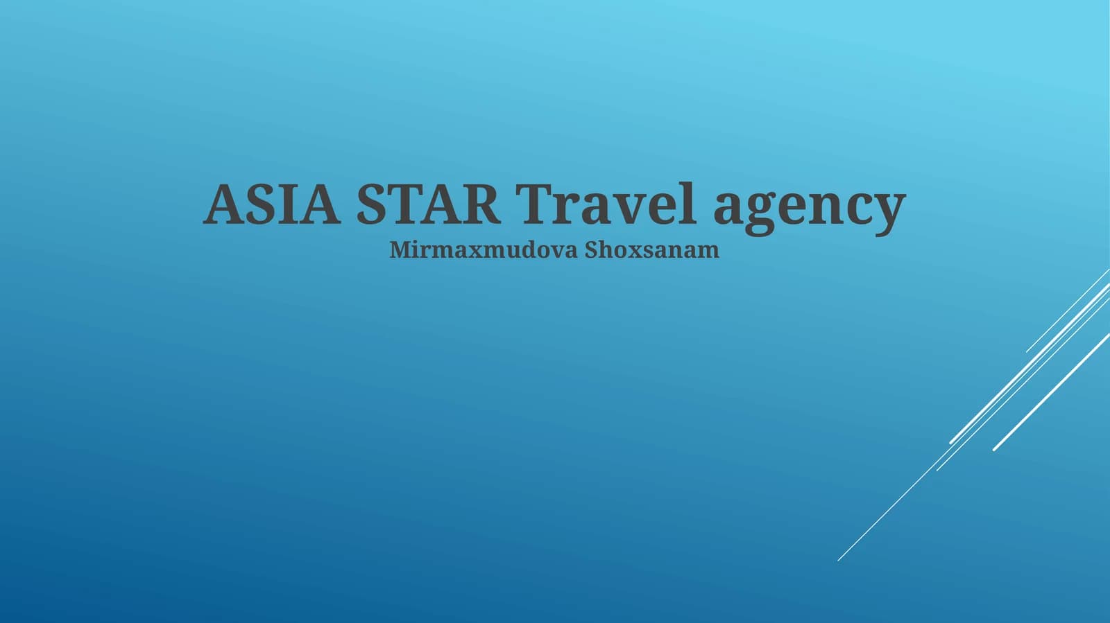 ASIA STAR Travel agency