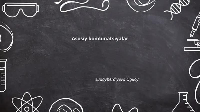 Asosiy kombinatsiyalar