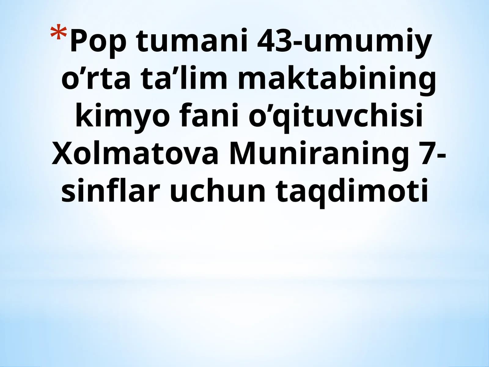 Tuzlarni olinishi va xossalari