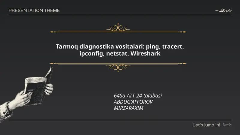 Tarmoq diagnostika vositalari