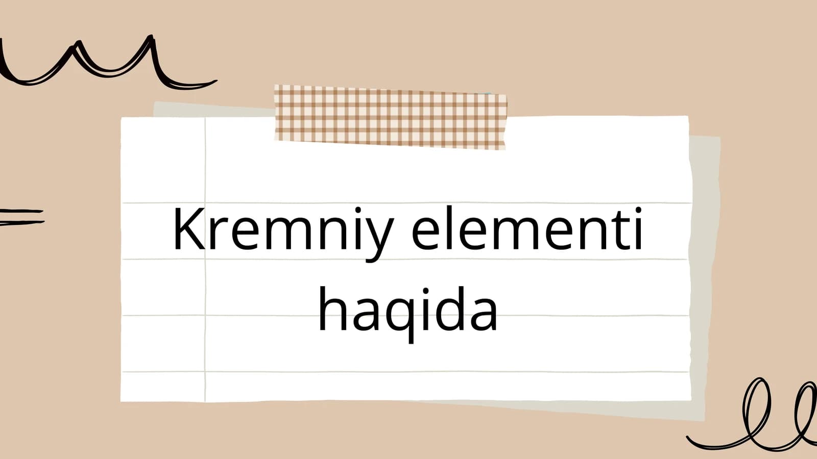 Kremniy elementi
