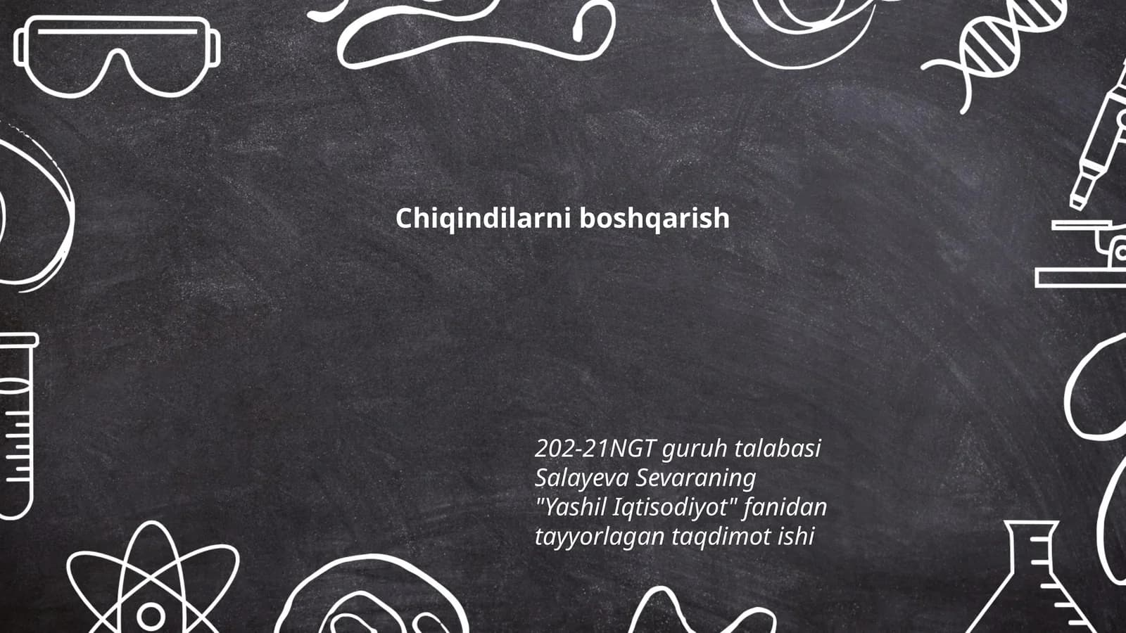 Chiqindilarni boshqarish