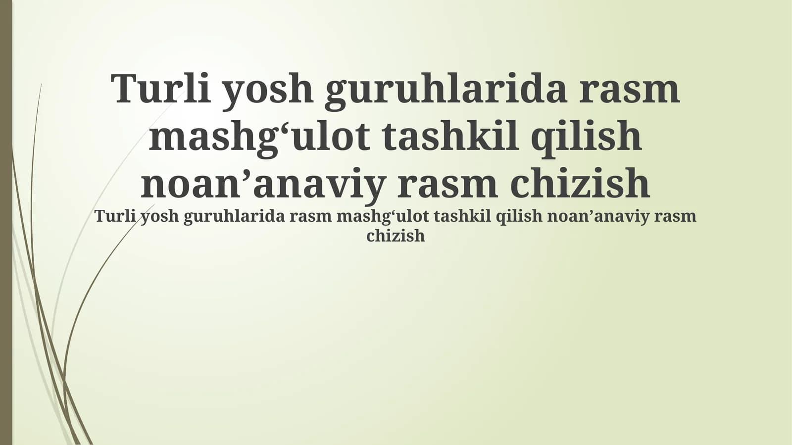 Ko'mir bilan chizish