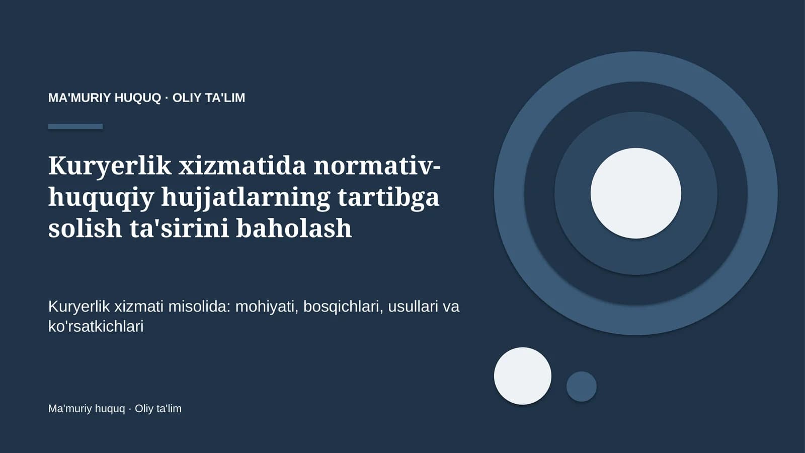 Kuryerlik xizmatida normativ-huquqiy hujjatlarning tartibga solish ta'sirini baholash