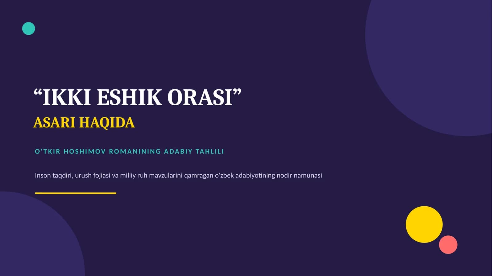 IKKI ESHIK ORASI