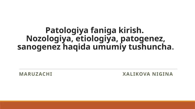 Patologiyafanigakirish