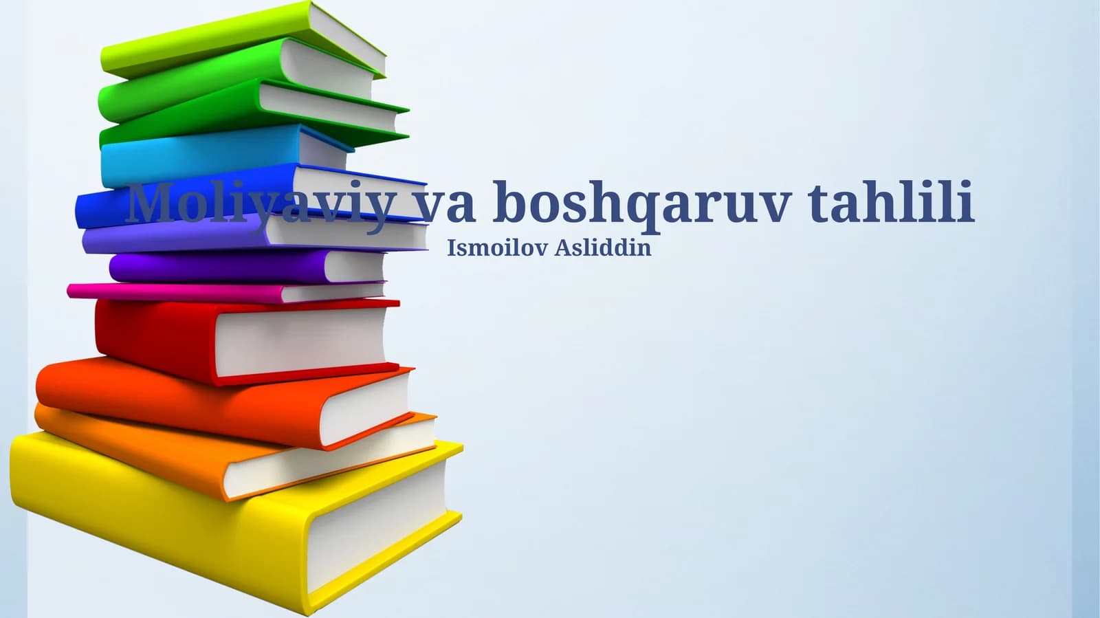 Moliyaviy va boshqaruv tahlili