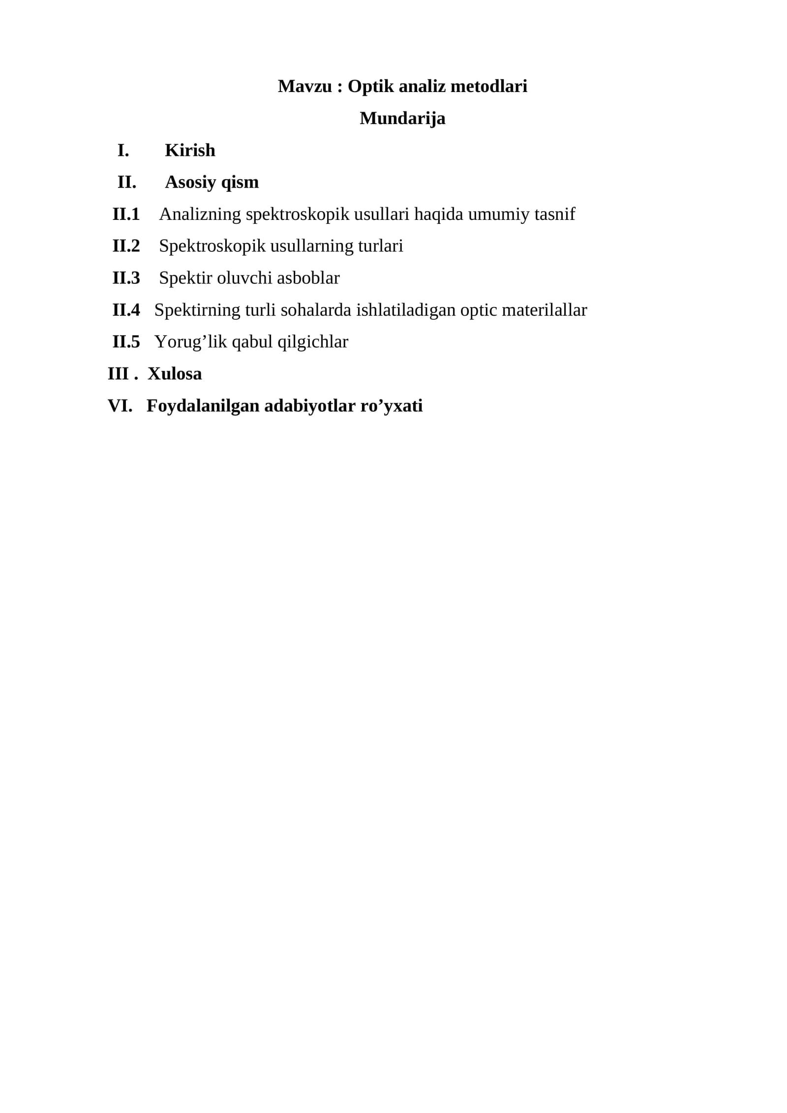 Optik analiz metodlari
