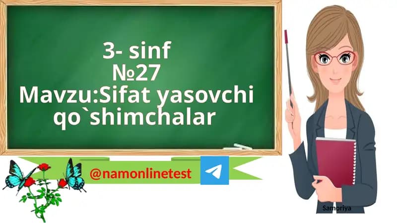 Sifatyasovchiqo`shimchalar
