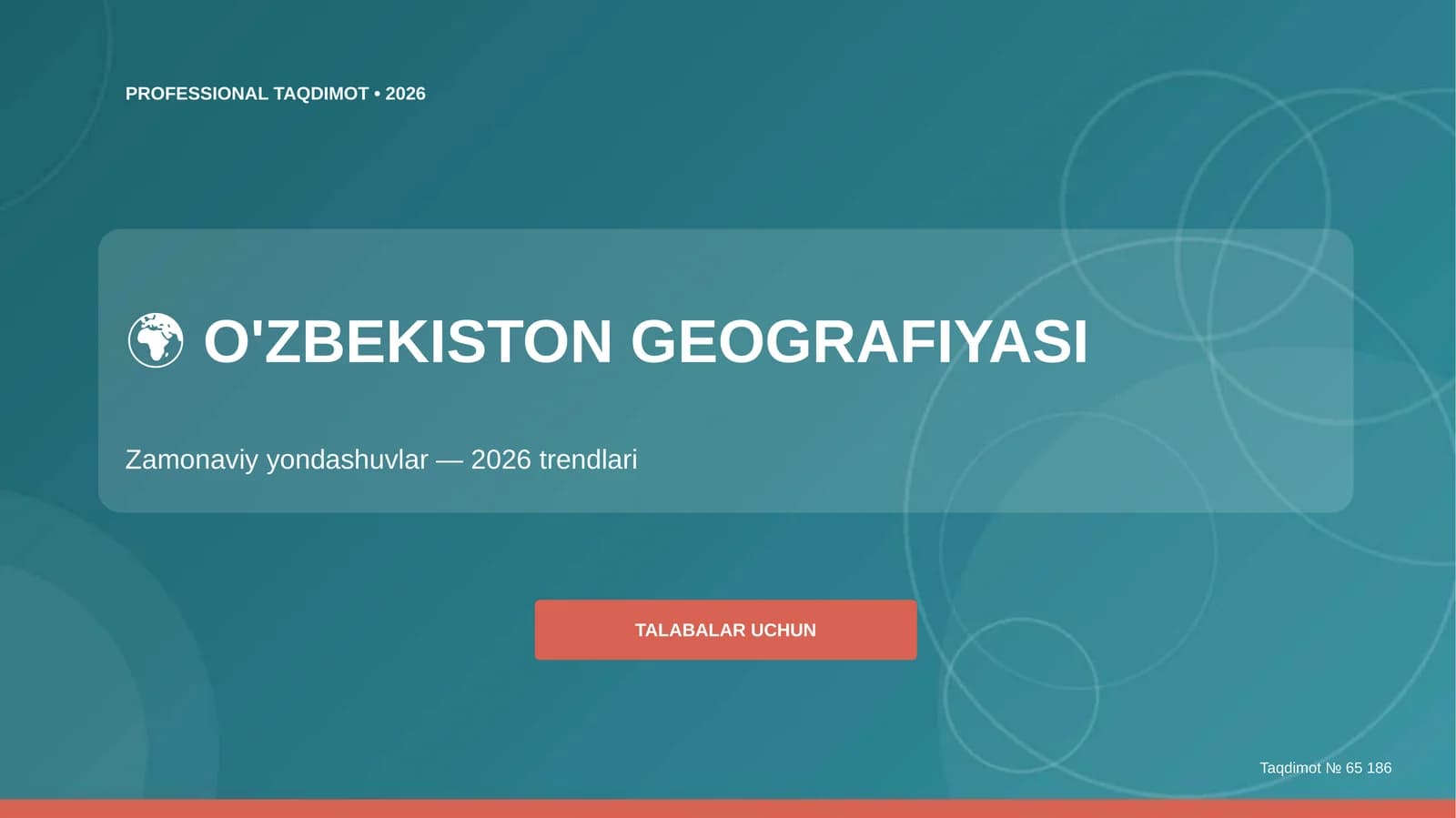 O'ZBEKISTON GEOGRAFIYASI