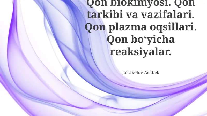 Qon plazmasi oqsillari