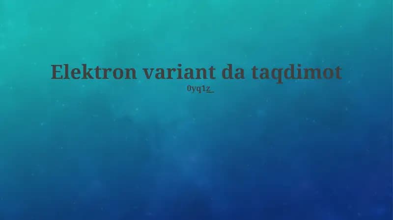 Electron platformasi