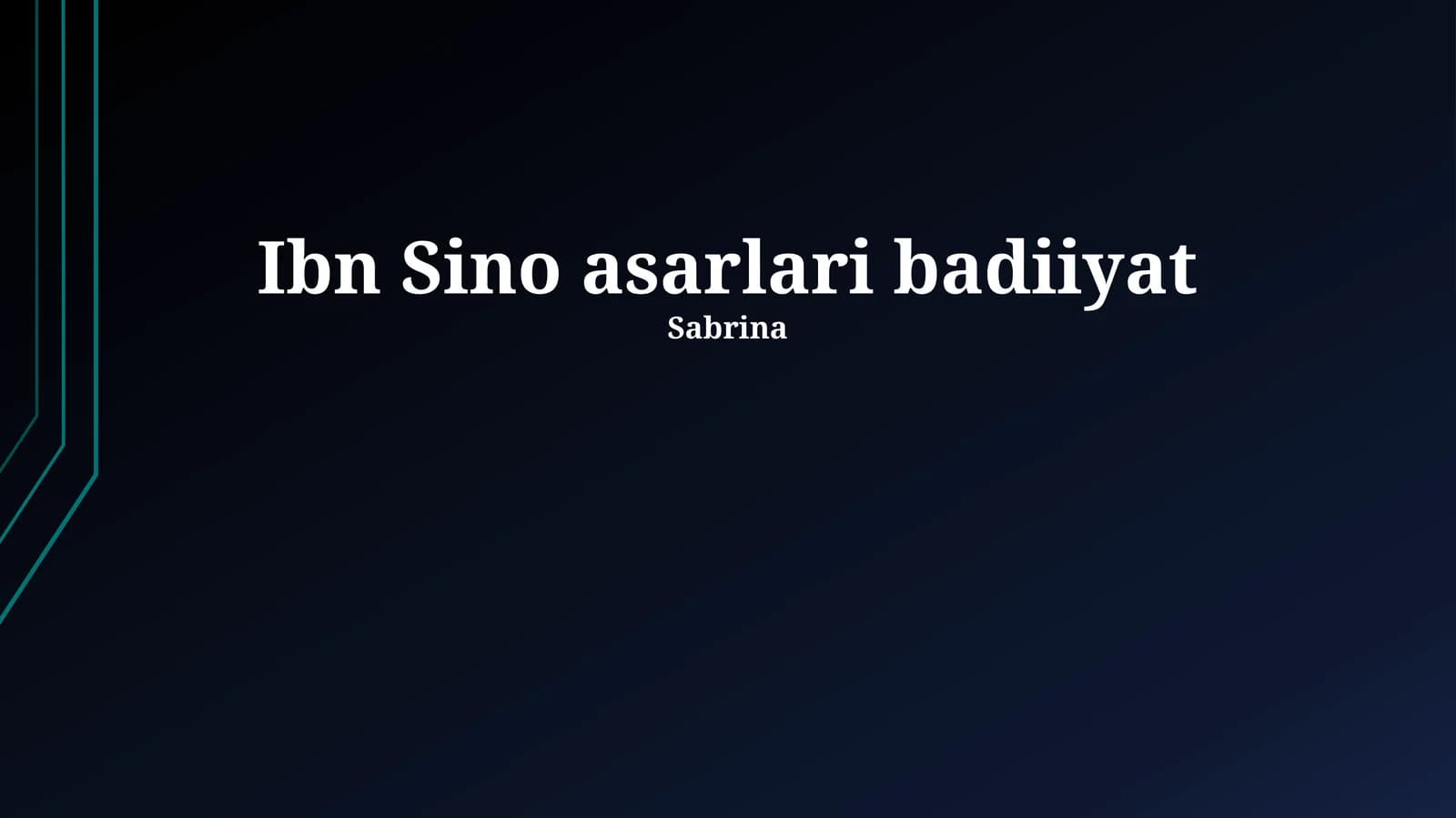 Ibn Sino asarlari badiiyat