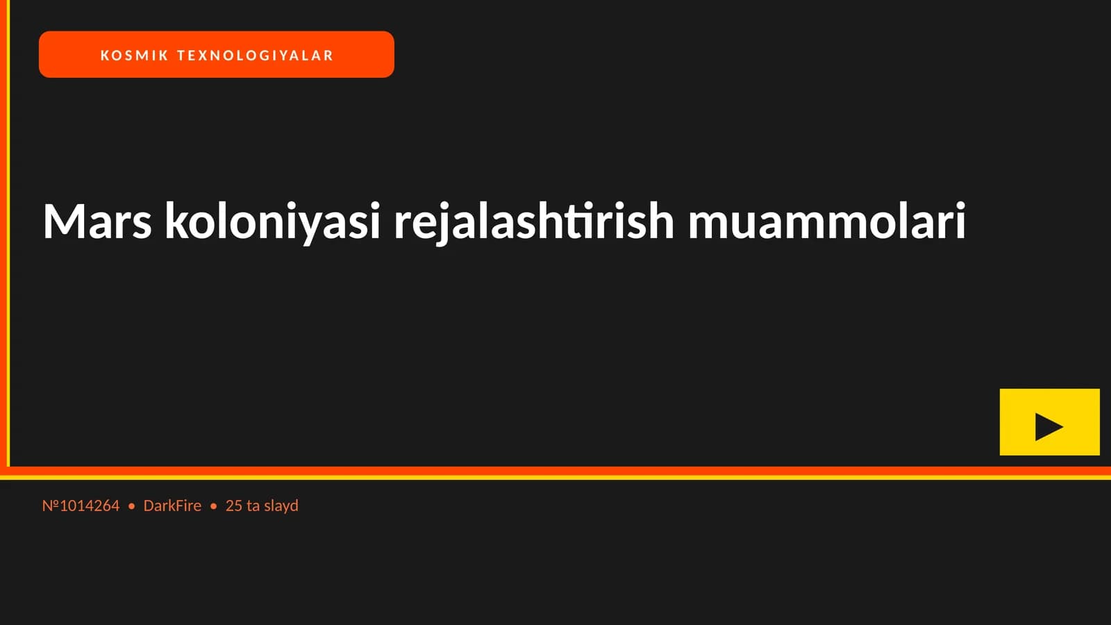 Mars koloniyasi rejalashtirish muammolari