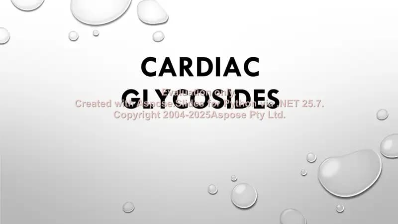 Cardiac glycosides