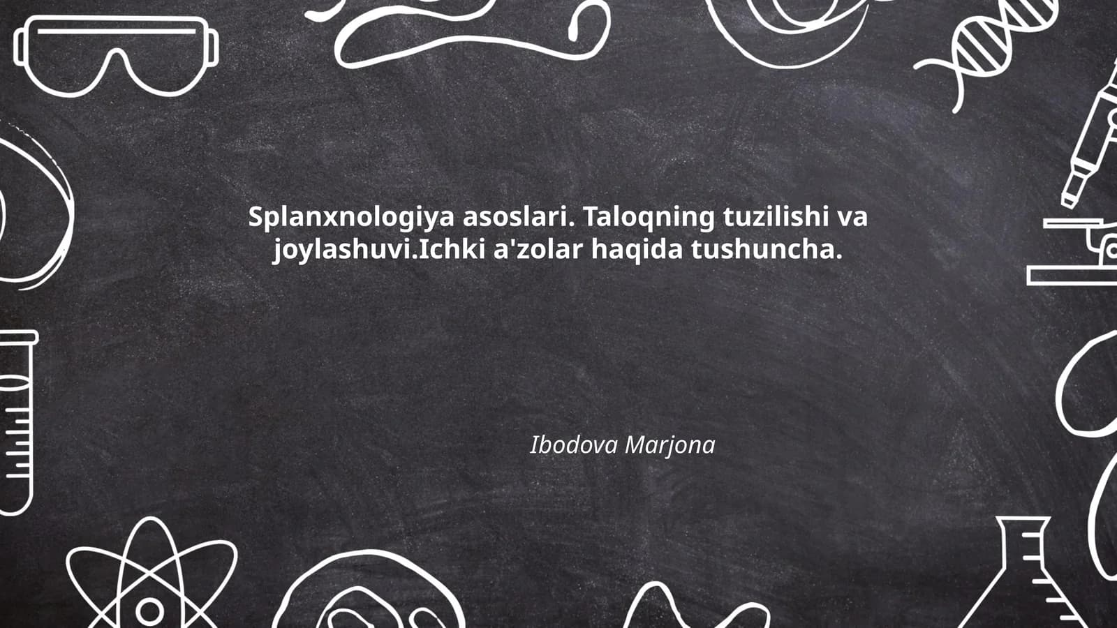 Splanxnologiya asoslari