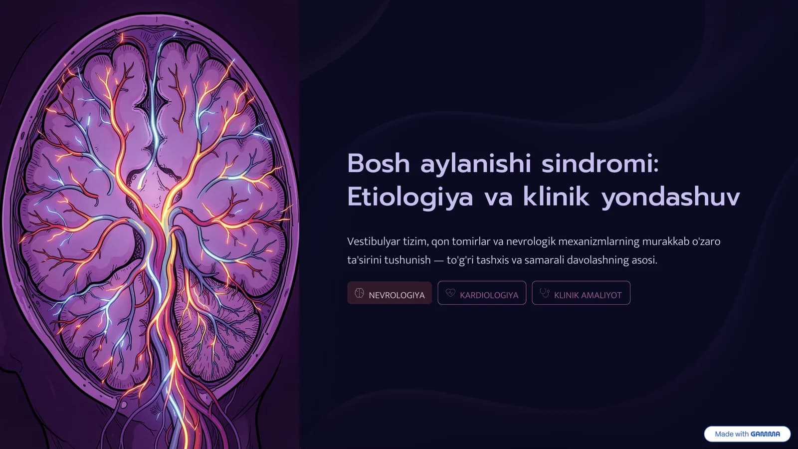 Bosh aylanishi sindromi: Etiologiya va klinik yondashuv